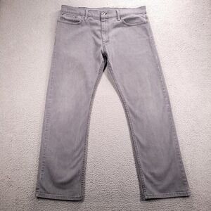 LEVIS 514 Jeans Mens SIze 38x30 (Tag 40x30) Slim Straight Faded Gray Wash Denim